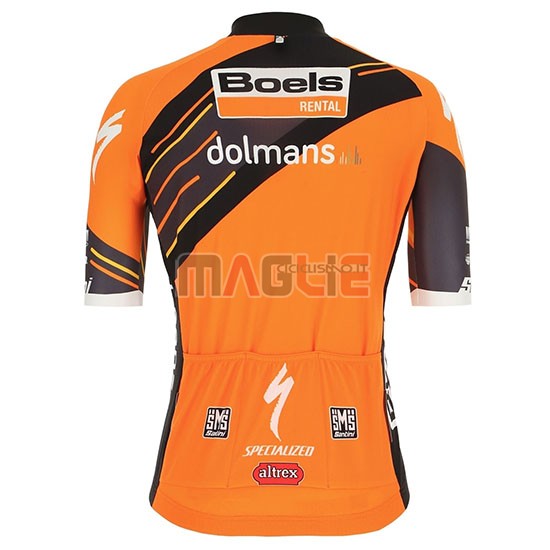 Maglia Donne Boels Dolmans Manica Corta 2019 Arancione